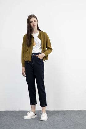 CARA休闲九分牛仔裤KB213MDP0001B1