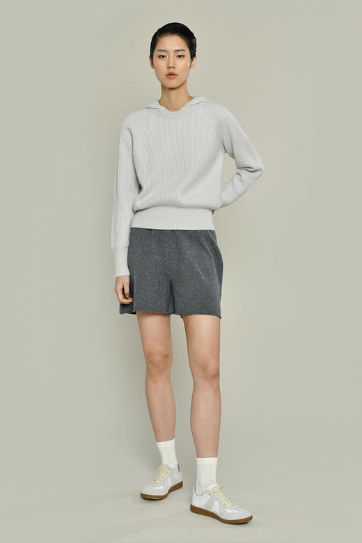 女士2021新款羊毛混纺A型针织短裤 商品图6