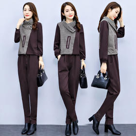 职业长袖套装女秋装2021年新款气质时尚洋气早秋休闲裤两件套减龄 RWQ38748
