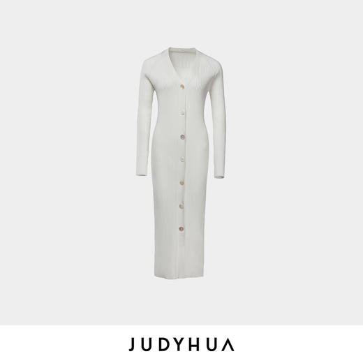JUDYHUA 极简纹理修身开衫 绞花袖 商品图4