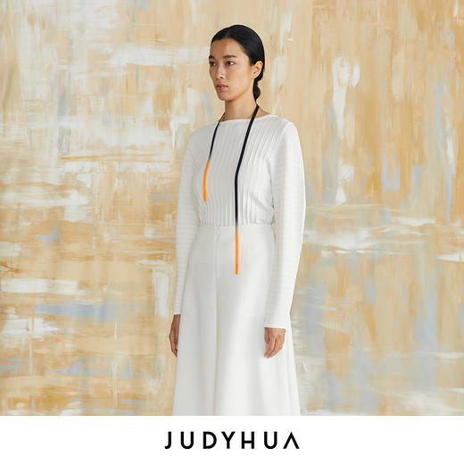 JUDYHUA 基础款纹理针织上衣 商品图1