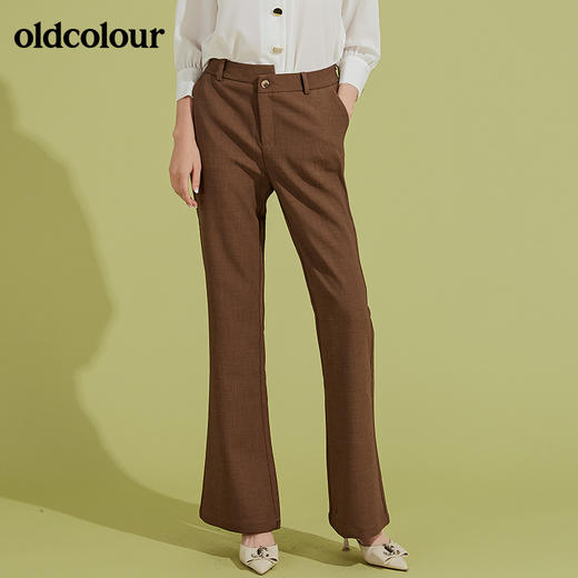 oldcolour秋季休闲微喇裤子喇叭裤BM31073034 商品图1