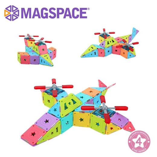 T MAGSPACE摩可立磁力片74件套飞行员 商品图2
