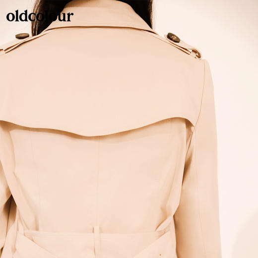 oldcolour秋季新款时尚修身中长风衣外套M33047355 商品图4