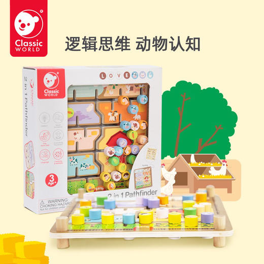 可来赛 字母农场双面导航板 20042 商品图0