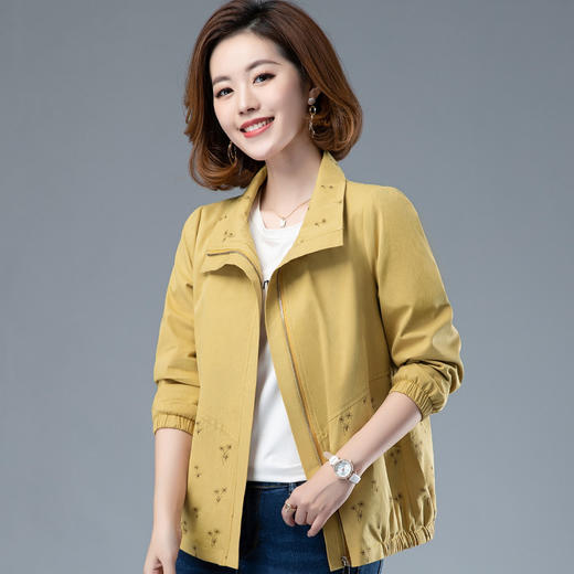 HH  Q213休闲夹克百搭时尚印花风衣【限量】 商品图1