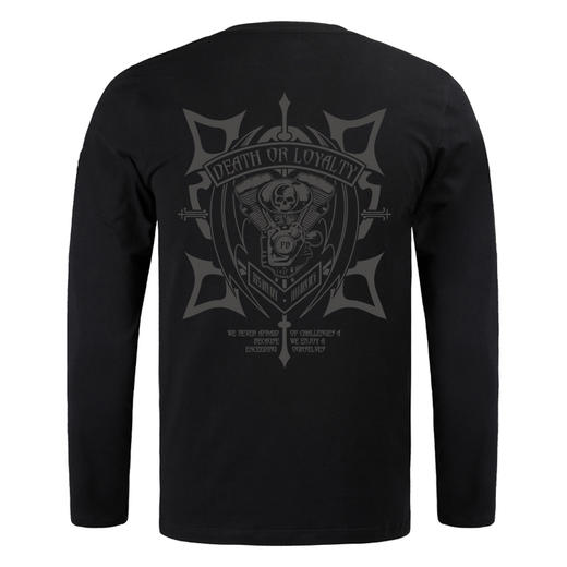 新款秋冬休闲个性弹力棉长袖运动印花T恤MOTORCYCLES机车 NMT-1688 商品图3