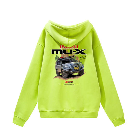 2021新款秋冬潮流ISUZU五十铃越野车带帽抓绒套头保暖卫衣 NMT-1697 商品图7