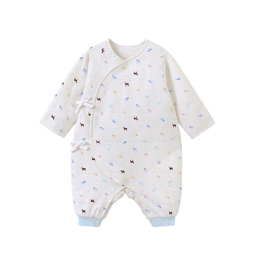 【商场同款】英氏婴儿衣服木马夹棉连身衣童装家居舒适爬服 秋冬款 商品图4
