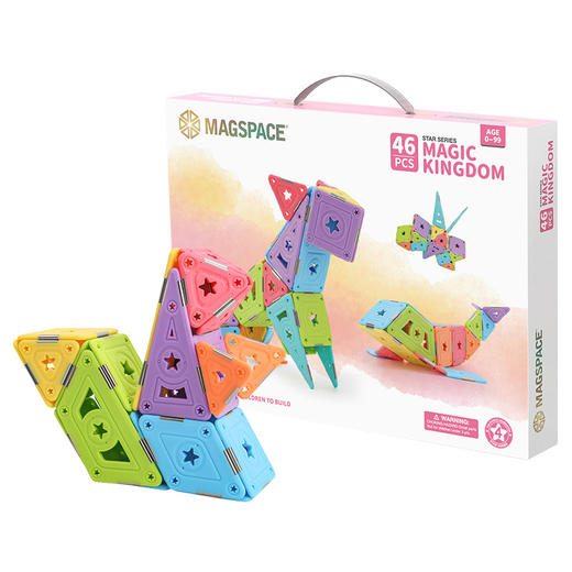 T MAGSPACE摩可立水晶磁力片46片奇幻王国 商品图0
