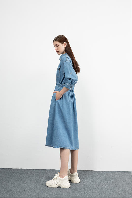 CARA时尚牛仔连衣裙KB213MD0001U1 商品图2