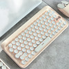 洛斐圆点蓝牙机械键盘EH112S-奶茶无线女生办公家用电竞笔记本 商品缩略图2