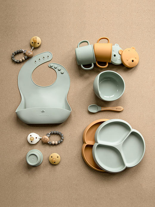 【Glitter spice 咕哩派】婴幼儿学食餐具礼盒装 商品图1