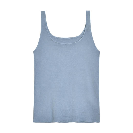 女士2021新款真丝羊绒U型领针织吊带背心 商品图4