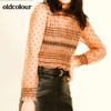 oldcolour秋季修身波点蕾丝长袖套头衫M33013353 商品缩略图2