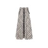 黑白格纹大摆长裙 商品缩略图0