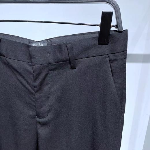 BYGAB3X46太平鸟修身西裤2021秋季男装新款青年商务绅士黑色裤子 商品图2