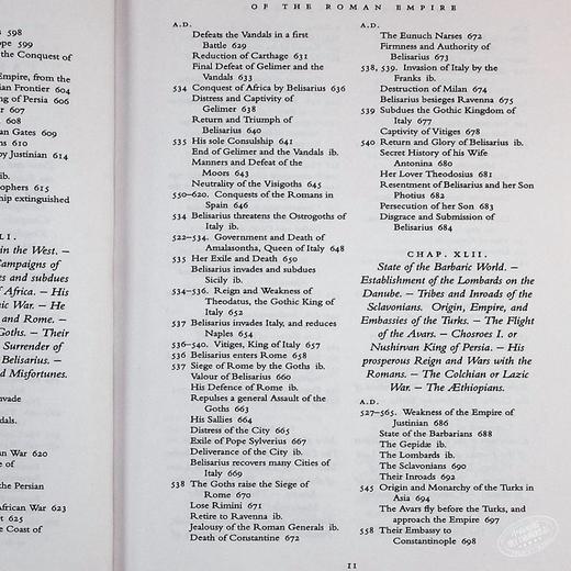 【中商原版】英文原版History of Decline&Fall of Roman Empire:v.2罗马帝国衰亡史2 爱德华吉本 商品图5