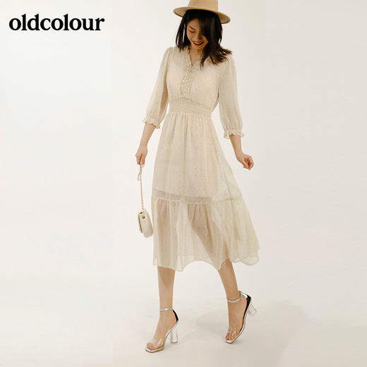 oldcolour早秋中袖连衣裙M31102159 商品图0