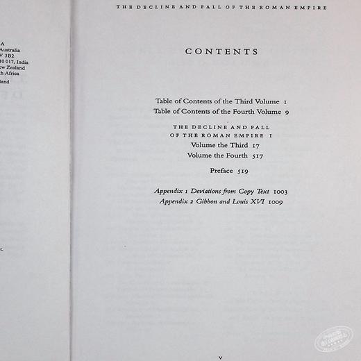 【中商原版】英文原版History of Decline&Fall of Roman Empire:v.2罗马帝国衰亡史2 爱德华吉本 商品图4