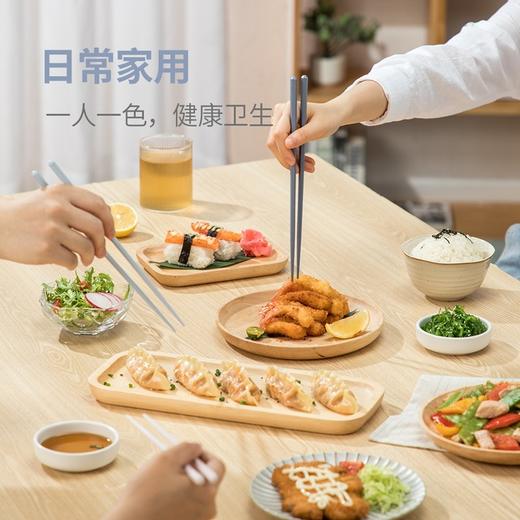  炊大皇一人一筷合金筷家用高档防滑防霉家庭分餐筷子创意彩色套装 商品图1
