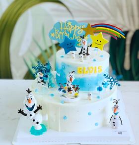 雪宝儿童单层生日蛋糕