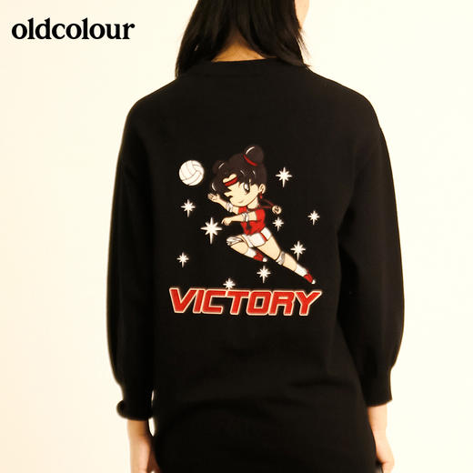 oldcolour秋季圆领卡通图案卫衣M32106234 商品图3