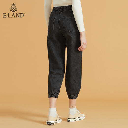 衣恋简约宽松显瘦萝卜长裤EETJB49C7M 商品图2