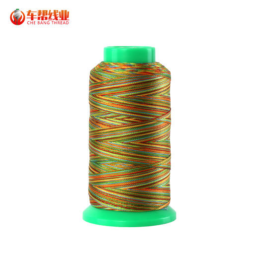 五彩多段染色涤纶线高强线缝纫线皮革箱包服饰线 商品图2