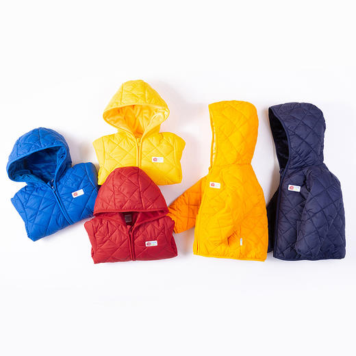 贝贝怡男童宝宝秋冬夹棉加厚保暖连帽外套 商品图4