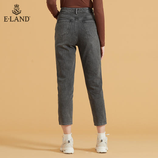 衣恋复古细闪修身小脚牛仔裤EETJB49C6M 商品图2