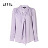 EITIE爱特爱秋季新款时尚通勤简约舒适显瘦系带衬衫女上衣6713401 商品缩略图5
