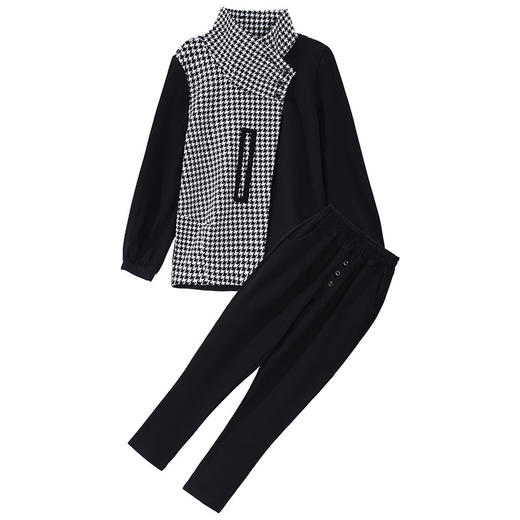 职业长袖套装女秋装2021年新款气质时尚洋气早秋休闲裤两件套减龄 RWQ38748 商品图4