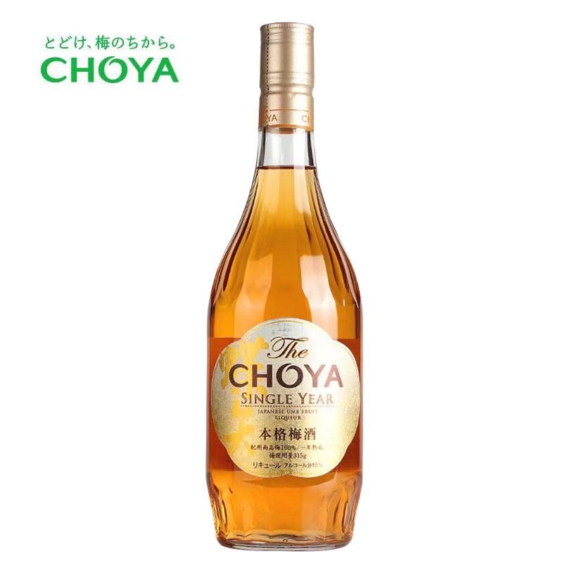 日本进口蝶矢俏雅CHOYA一年陈本格15度青梅子酒女士低度果酒720ml RDCT