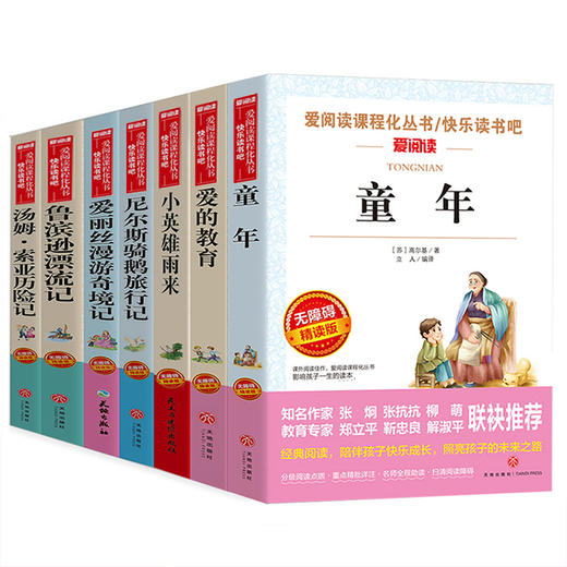 全套7册 小学六年级课外书必读童年书高尔基经典书目上下册正版原著小英雄雨来爱的教育爱丽丝漫游奇境 快乐读书吧老师推荐书籍五 商品图4