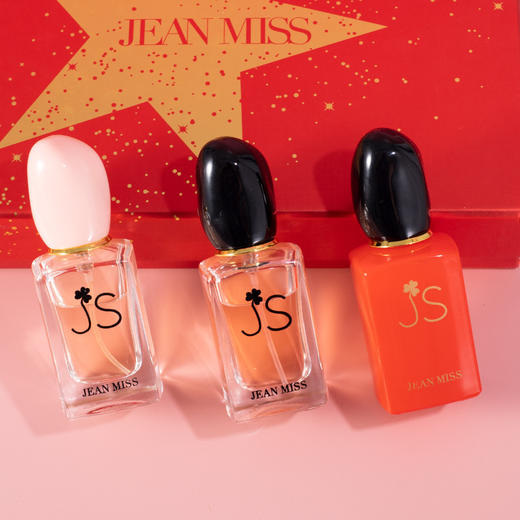 新款【JEAN MISS 一生挚爱】女士香水礼盒装三件套女学生网红抖音爆款礼物 高档礼品盒装一生红色挚爱香水送女友男友持久留香淡香生日 节日礼物 商品图2