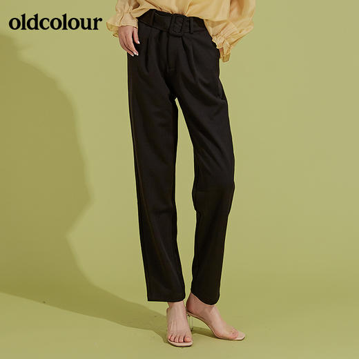 oldcolour秋季腰带小脚裤女BM31073036 商品图4