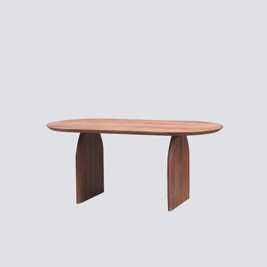 NS家居nsfurniture进口浅色/深色实木椭圆餐桌NSDT-OVAl-180-OAK/ACACIA 商品图4