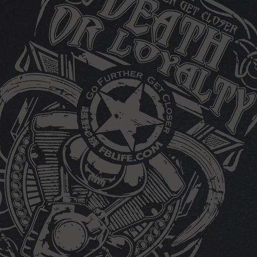 新款秋冬休闲个性弹力棉长袖运动印花T恤MOTORCYCLES机车 NMT-1688 商品图4