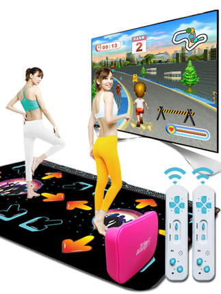 【家用电器】全舞行跳舞毯双人无线体感跳舞机游戏家用电视电脑两用 商品图0