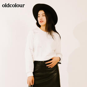 oldcolour秋季时尚宽松纯棉圆领长袖卫衣M33023345