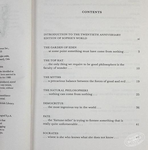 苏菲的世界 英文原版小说英文版 Sophie's World 英文原版书 贾德Gaarder哲学启蒙书 外国现当代文学小说 世界经典名著 商品图4