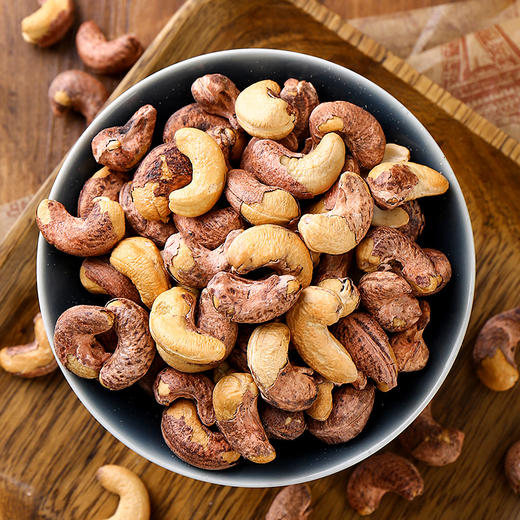 臻味500g越南紫衣腰果罐装