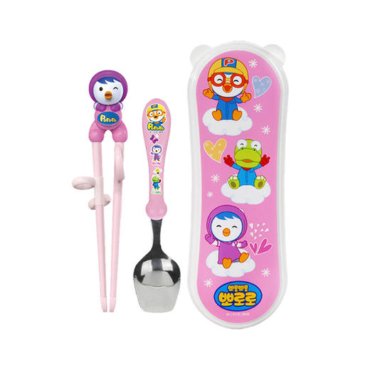 【中欧班列精选】韩国进口 XDR Pororo学习训练筷 多图案 商品图0