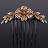 甜美韩版新款发饰镶钻花朵发梳子插梳盘发丸子头 商品缩略图7