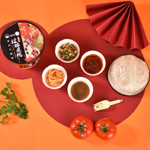 落小米过桥米线 番茄牛腩味 140克*12桶 商品图2