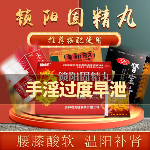 锁阳固精丸普林松14袋男性遗精早泄腰膝酸软耳鸣补肾虚肾阳虚中药 商品图1