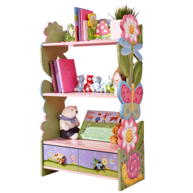 teamson纷朵奇玩具收纳柜儿童书架绘本架宝宝玩具柜置物架幼儿园