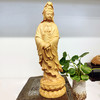 25cm原木自在观音（拿珠）°黄杨摆件 商品缩略图0