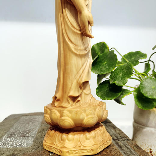 立莲如来佛°黄杨木摆件 商品图4